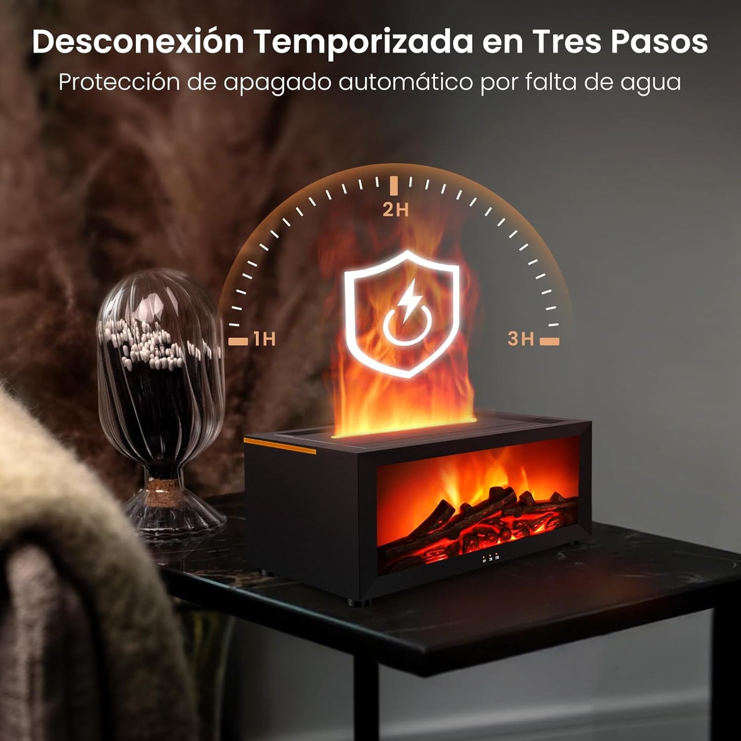 Difusor de aroma con diseño de llama